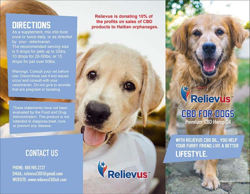 Relievus Dog brochure Outside